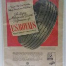 U.S. Rubber Company 1946 "U.S. Royals" tire ad