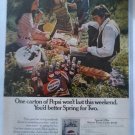 Vintage 1970s Pepsi ad. Cooler offer.