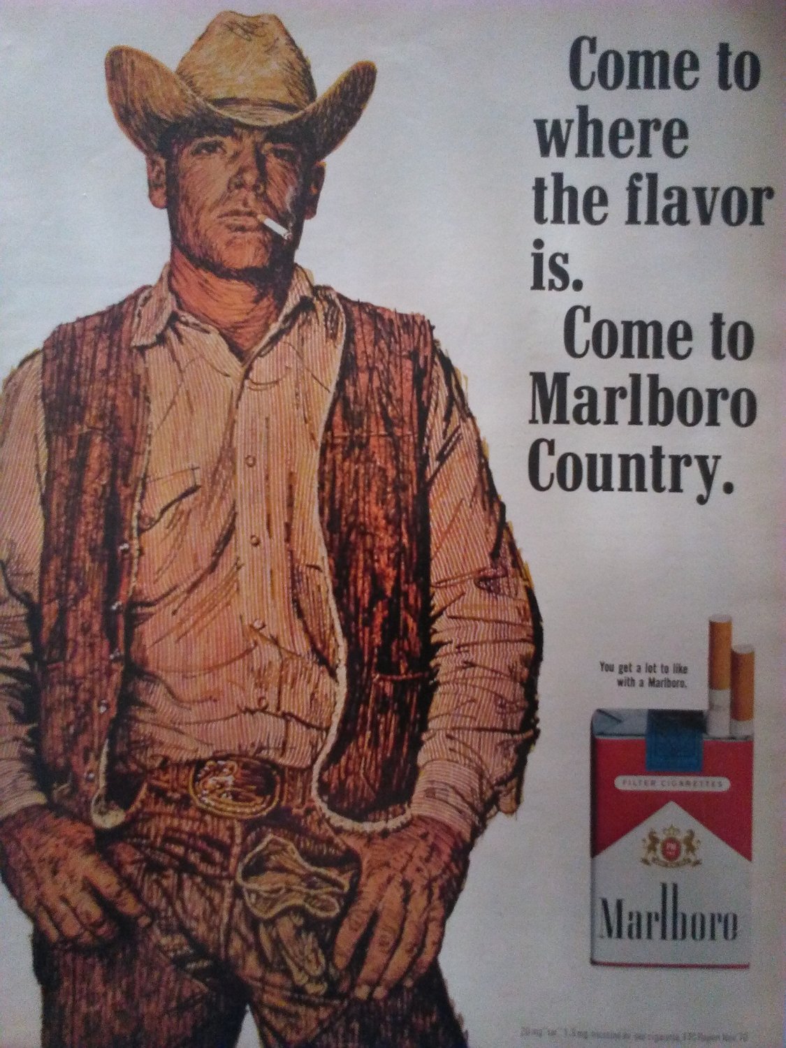 Vintage Marlboro 70s ad. 