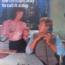 1970s Hennessy vintage ad. "The Civilized way to call it a day"