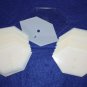 Mylar 2" Sides- 90° Flattened Hexagons 51 Pces - Quilting / Sewing Templates -