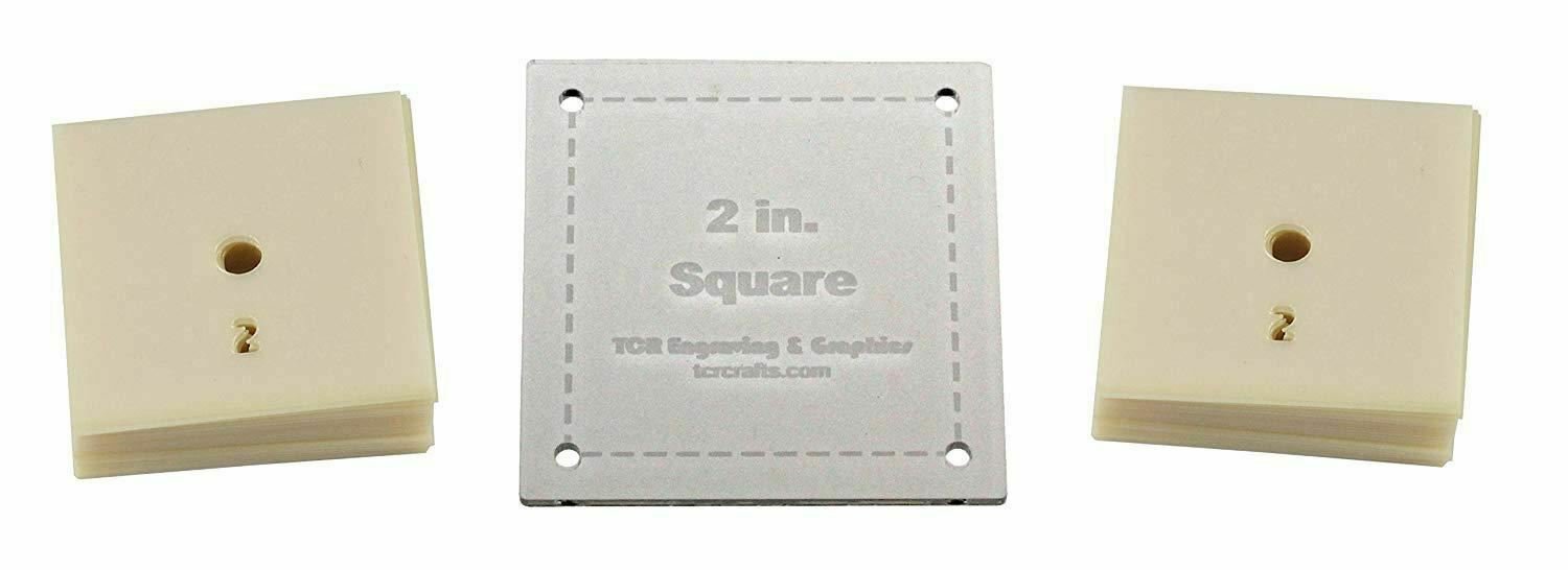 Mylar 2" Square 51 Piece Set Quilting / Sewing Templates