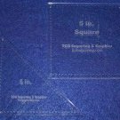 Square & Triangle Template Set 5". - Clear Acrylic ~ 1/4"