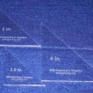 3 Piece Set 1/8" Triangle Sizes. You Get One of Each, 2 1/2", 3", 4" 1/8"