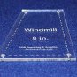 Windmill Quilting Template- For 8" Square Clear 1/8"