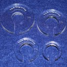 4 Piece Set Offset 5/8" Hole  - ~1/4" thick For greater than 1/2" Hopper Foot