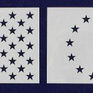 2 Pc- 3.5" x 4.9" -13 Star Revolutionary War & 50 Star Fields. G-sped-Stencils