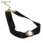 Choker Collar Necklace Black Lace Flower Pendant Necklace