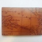 Patricia Nash Piegato Italian Leather Travel Mirror rust Brown medium size