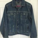 Vintage Unisex OSHKOSH Button Front Denim Blue Jean Jacket size 14-16