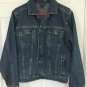 Vintage Unisex OSHKOSH Button Front Denim Blue Jean Jacket size 14-16