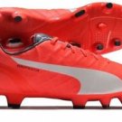 PUMA EVOSPEED 4.4 FG SOCCER CLEATS Men's 103273-01 Sz 7 Orange Fast Shipping
