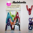 ORIGINAL 6-PACK Multi-Purpose Colored Kitchen Metal Food Bag Snack Chip Clips
