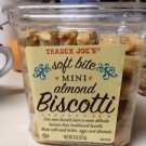 FREE SHIPPING 8oz Trader Joe's Soft Bite Mini Biscotti Cookies Almonds