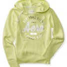 NEW SALE AEROPOSTALE Aero East Coast Circle Popover Hoodie, DAYGLOW GREEN, L