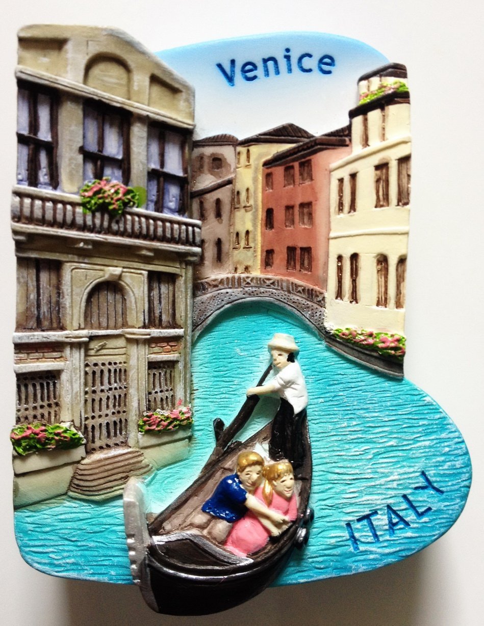 Venice Gondola ITALY High Quality Resin 3D fridge magnet