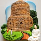 The Dhamekh Stupa Sarnath India High Quality Resin 3D fridge magnet