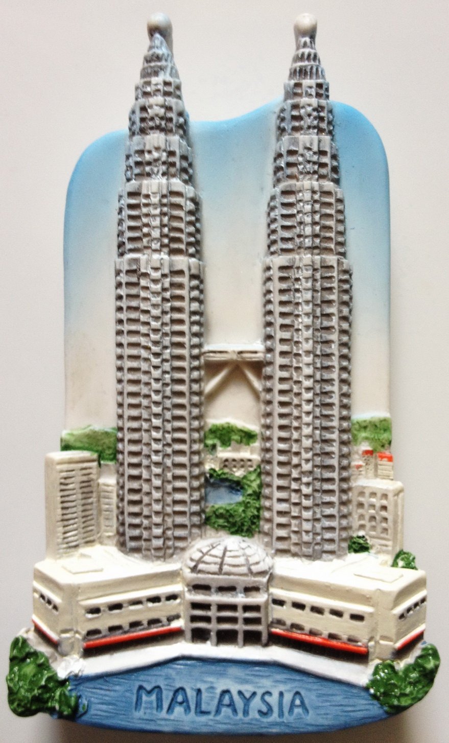 Petronas Twin Towers Malaysia High Quality Resin 3D fridge magnet