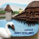 Chaple Bridge Water Tower Luzern Switzerland High Quality Resin 3D fridge magnet