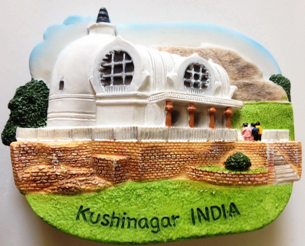The Parinirvana Temple Kushinagar India High Quality Resin 3D fridge magnet