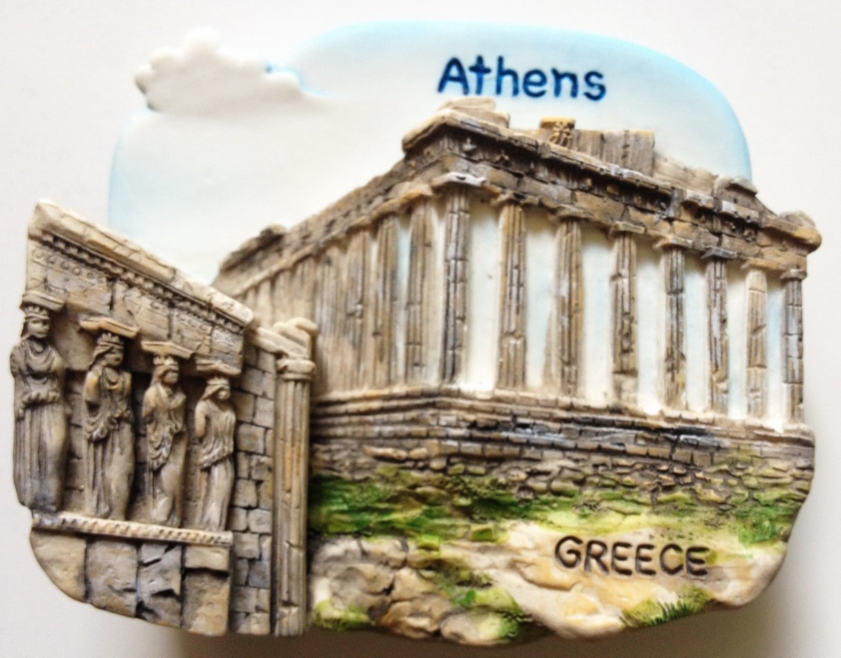 The Parthenon Acropolis ATHENS Greece High Quality Resin 3D fridge magnet