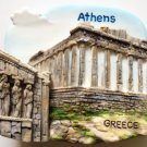 The Parthenon Acropolis ATHENS Greece High Quality Resin 3D fridge magnet