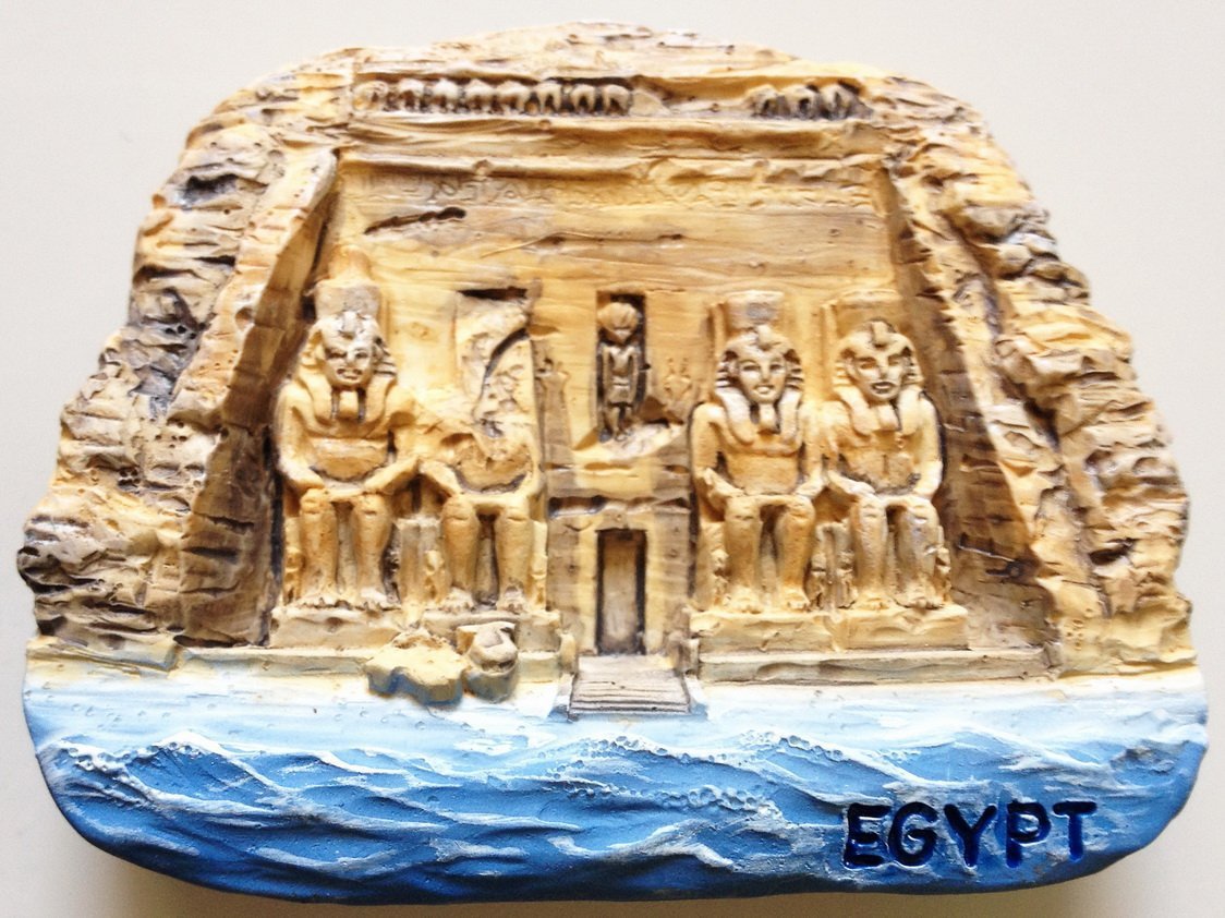 The Great Temple of Abu Simbel EGYPT High Quality Resin 3D fridge magnet