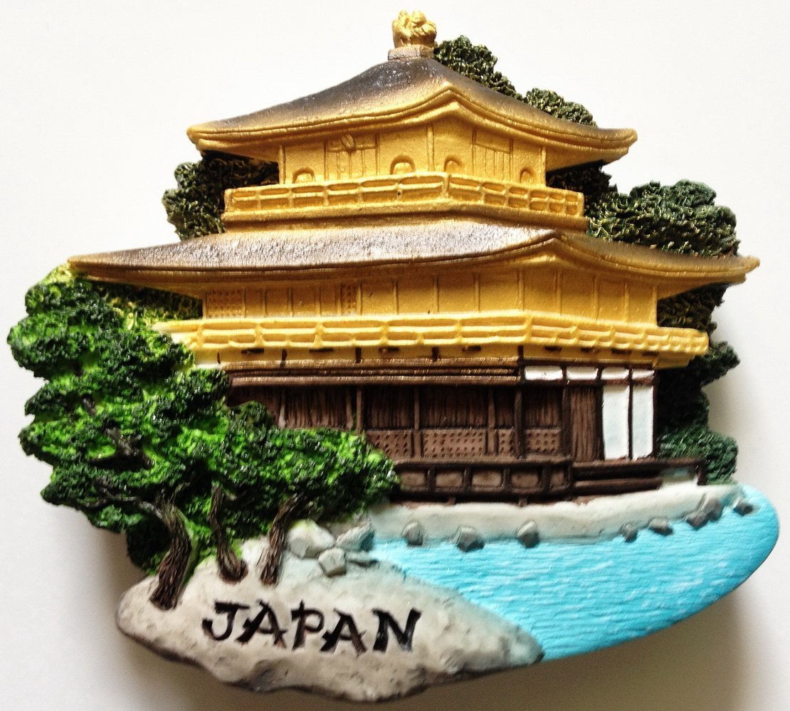 Kinkaku-ji Temple (The Golden Pavilion) Kyoto Japan 3D fridge magnet