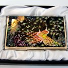 oriental lacquered  beautiful mother of pearl business card holder oriental mask a20