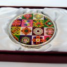 b4 oriental mother of pearl  lacquered pretty hand cosmetic mirror