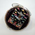 mother of pearl lacquered pretty cosmetic hand mirror b11