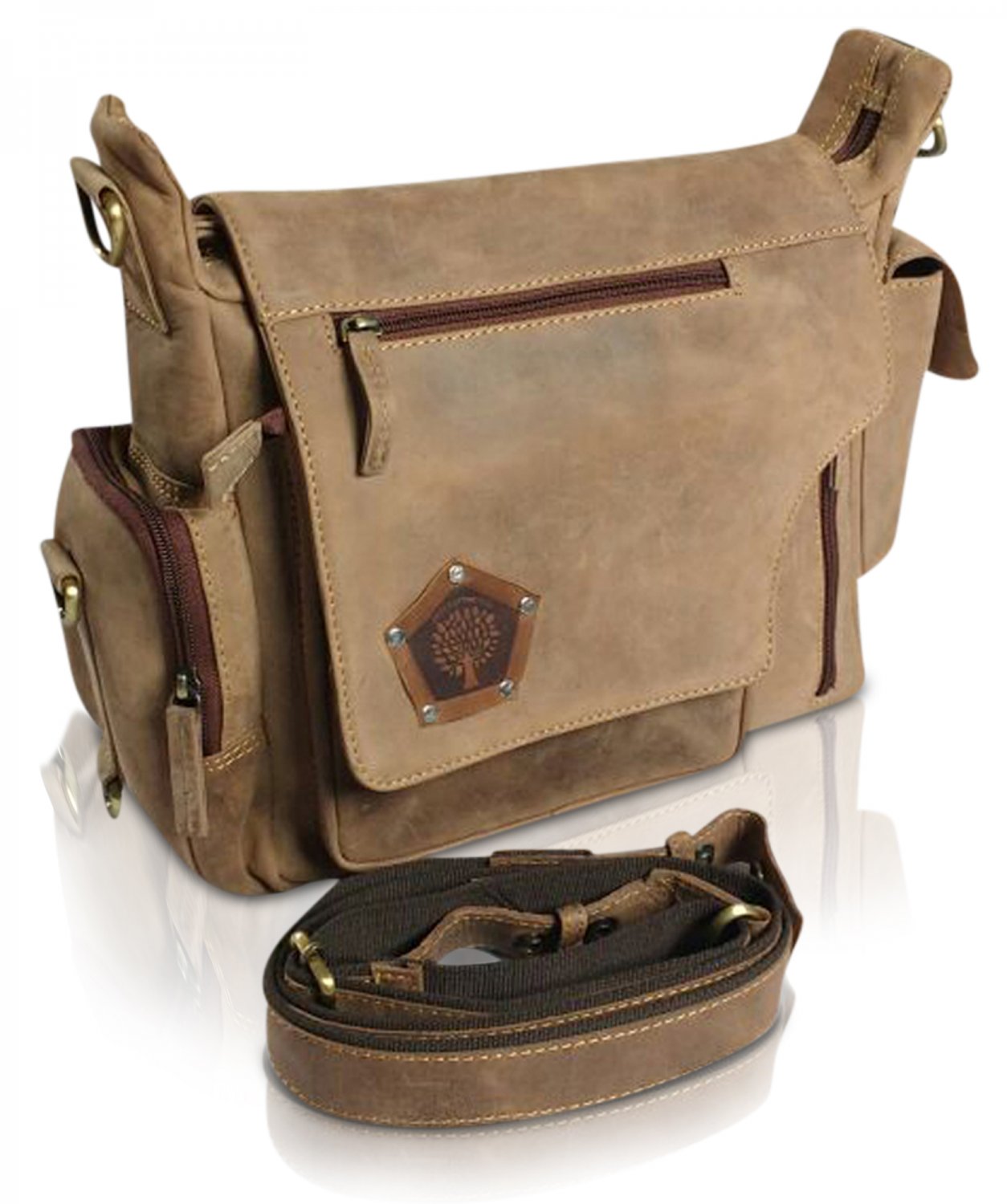 Genuine Leather Laptop Bag Vintage Saddleback Messenger Men's Shoulder Satchel CHRISTMAS SALE Gifts