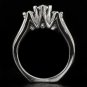 1 CARAT MARQUISE CUT DIAMOND 3 STONE ENGAGEMENT COCKTAIL RING WHITE GOLD 6 GRAMS