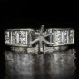 1 CARAT MARQUISE CUT DIAMOND 3 STONE ENGAGEMENT COCKTAIL RING WHITE GOLD 6 GRAMS