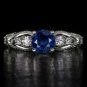 1 CARAT MARQUISE CUT DIAMOND 3 STONE ENGAGEMENT COCKTAIL RING WHITE GOLD 6 GRAMS