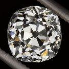 ANTIQUE 1800s OLD MINE CUT DIAMOND I VS2 EGL-USA CERTIFIED 6mm CUSHION SQUARE OM