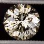 IDEAL CUT 1 CARAT FANCY CHAMPAGNE C5 VS2 DIAMOND NATURAL LOOSE ROUND 6.5mm 1ct
