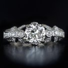 1.72ct VINTAGE I VS2 DIAMOND ENGAGEMENT RING EGL-USA CERTIFIED OLD EURO 1.30ctr