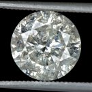 3ct NATURAL ROUND DIAMOND EARTH-MINED UNTREATED LOOSE PENDANT 2.77ct 8.5mm REAL