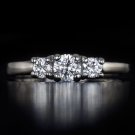 IDEAL TRIPLE EXCELLENT CUT H VS1 ROUND DIAMOND ENGAGEMENT RING PLATINUM WEDDING
