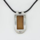 NATURAL ROUND DIAMOND MENS NECKLACE PENDANT DOG TAG CHAIN ROSE GOLD CHAINMAIL