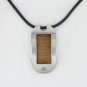 NATURAL ROUND DIAMOND MENS NECKLACE PENDANT DOG TAG CHAIN ROSE GOLD CHAINMAIL