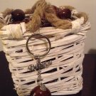Believe Lucky Charm Genuine Buckeye Keydhain handmade