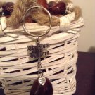 My mom my hero Lucky Charm Genuine Buckeye Keydhain handmade