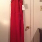 ZARA MAXI DRESS WITH CHAIN NECKLINE BNWT M RED