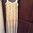 Zara Long Strappy Printed  Dress BNWT S