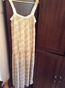 Zara Long Strappy Printed  Dress BNWT S