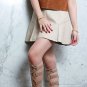 Zara woman Genuine Leather A Line Skirt BNWT sizes S ,M nude