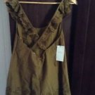 Zara woman Khaki short lace dungarees BNWT m jumpsuit