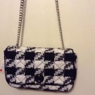 Zara Bloggers favouriite TWEED MESSENGER  BAG   BNWT black/ecru